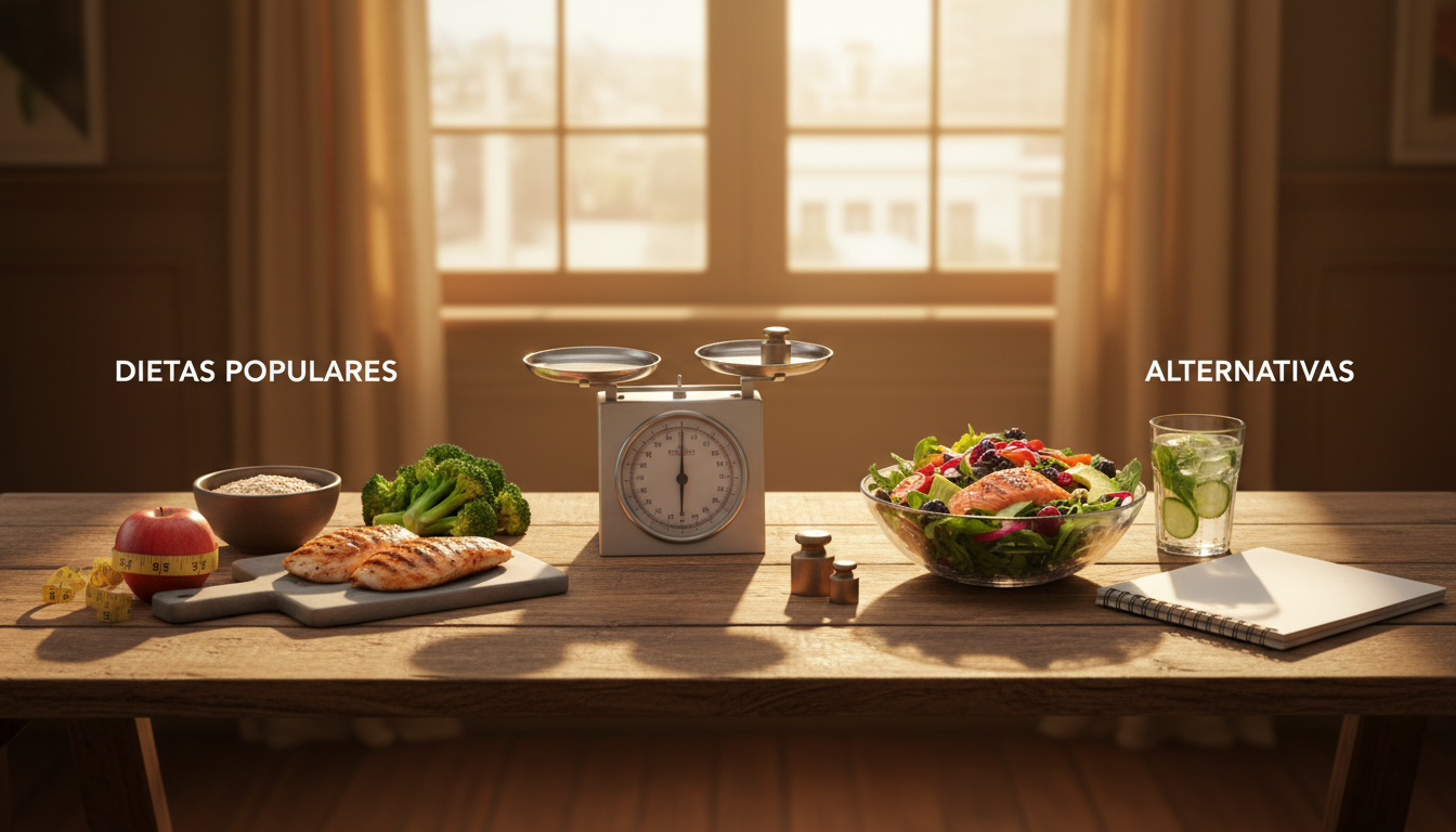 Comparação: Dietas Populares vs Alternativas