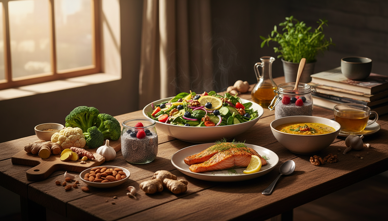 Eficácia dos Alimentos na Redução da Inflamação