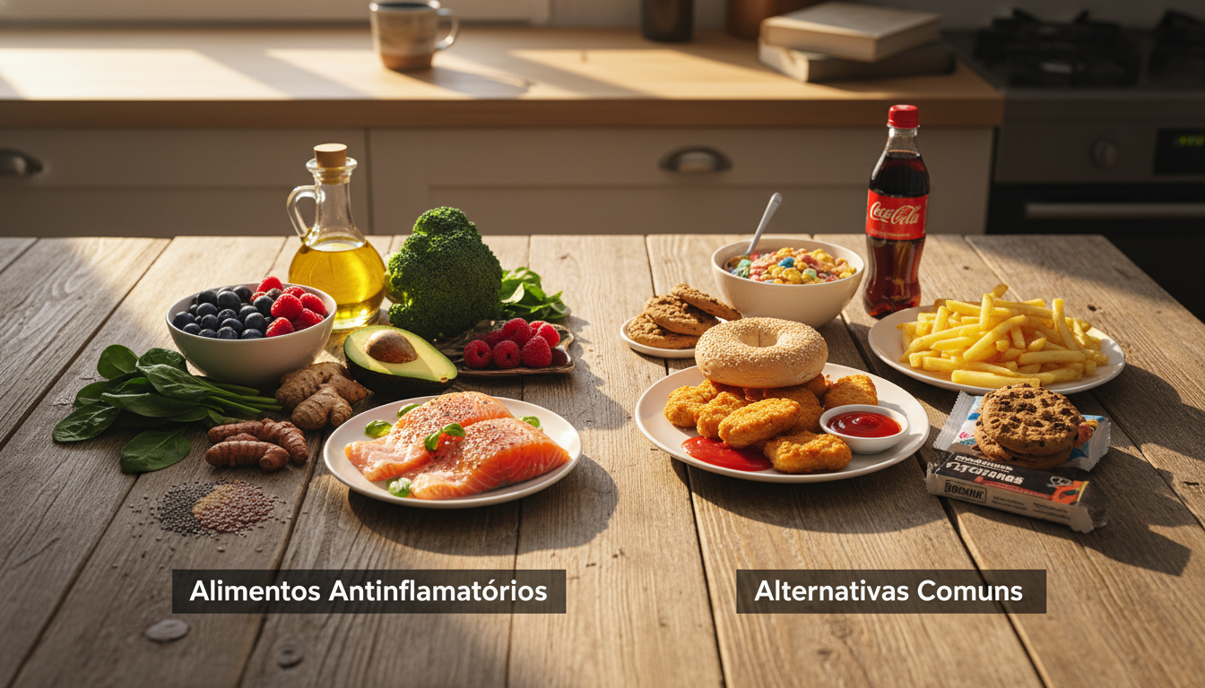 Alimentos Antiinflamatórios vs. Alternativas Comuns: O Que Escolher?
