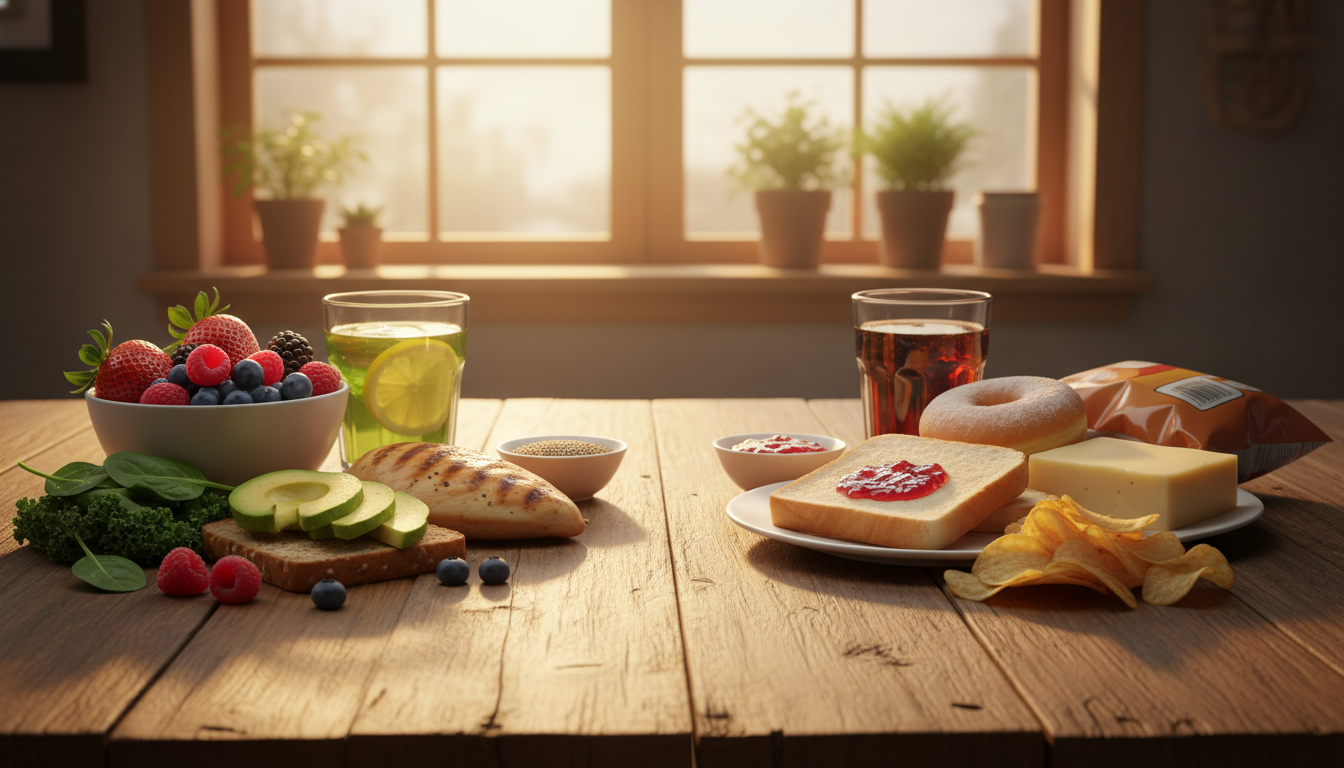 Melhores Alimentos vs. Alternativas Menos Eficazes