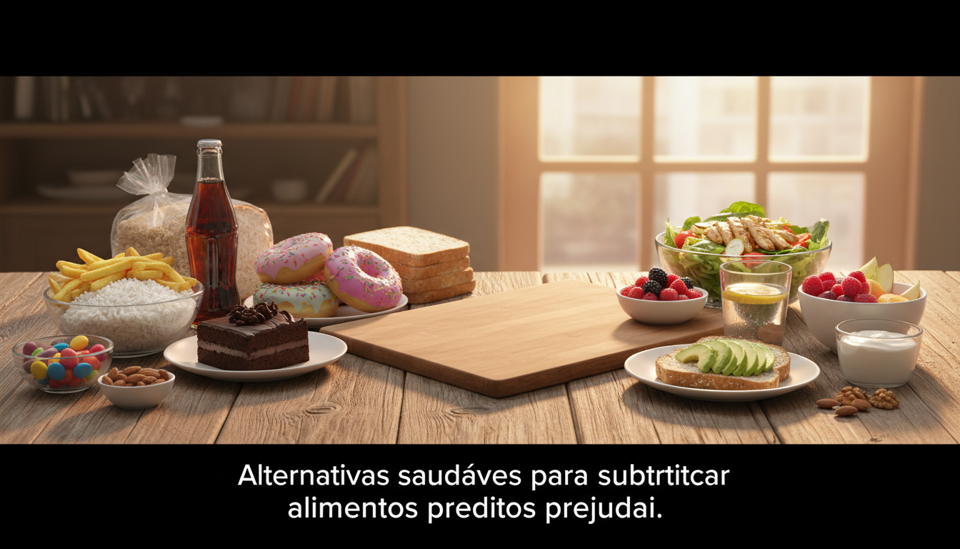 Alternativas saudáveis para substituir alimentos prejudiciais
