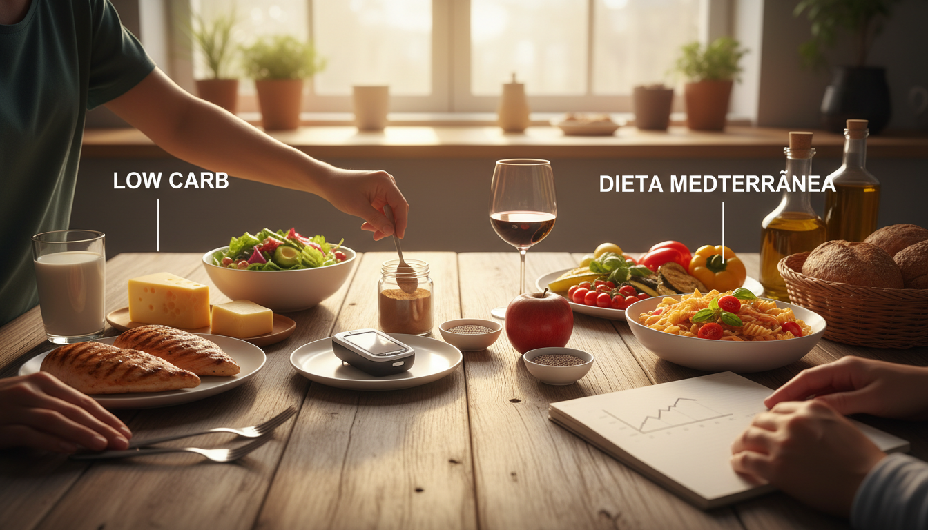 Dietas Comparadas: Low Carb vs. Dieta Mediterrânea