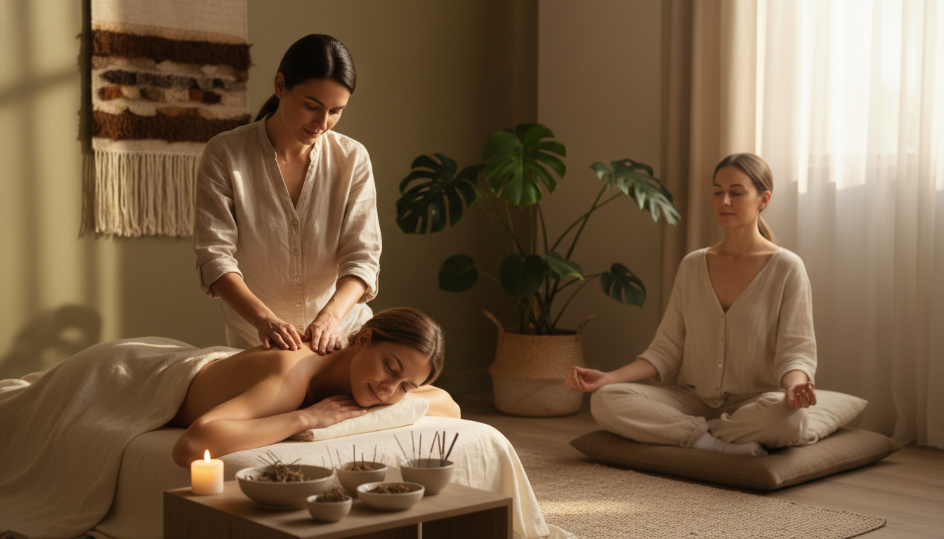 Técnicas de Alívio: Massagens e Acupuntura