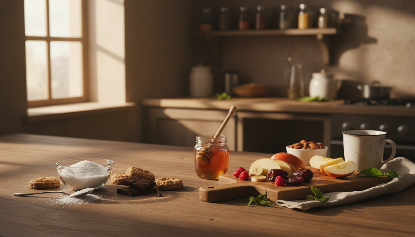 Comparação: Açúcar vs. Alternativas Naturais