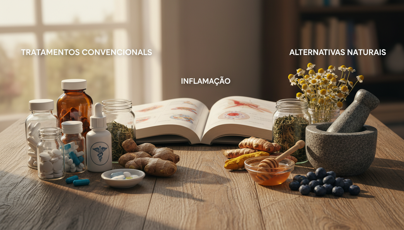 Tratamentos Convencionais vs. Alternativas Naturais para Inflamação