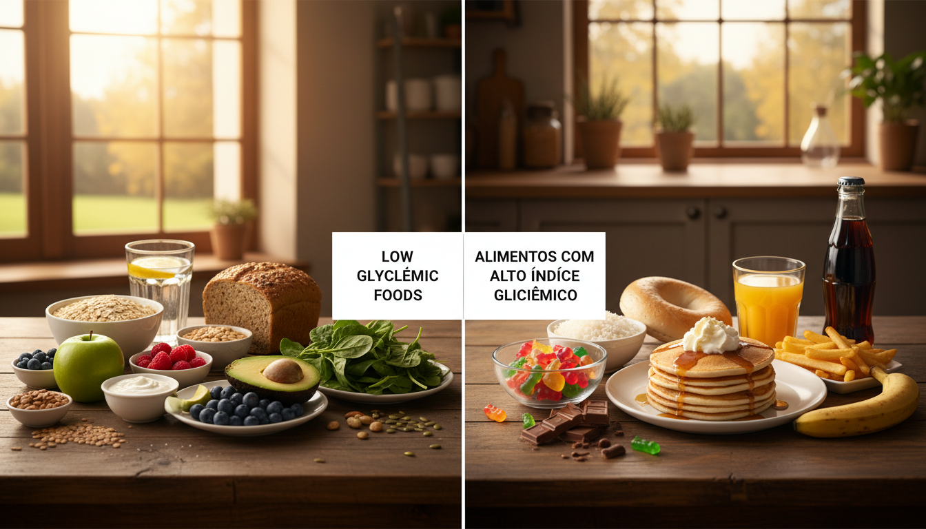 Low Glycemic Foods vs. Alimentos com Alto Índice Glicêmico